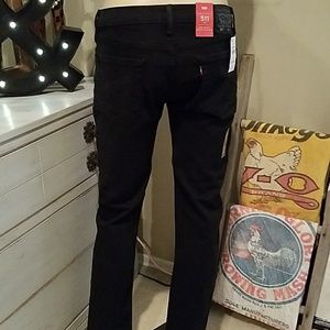 NWT Levi's 511 Slim Fit Men's Black 33 X 30